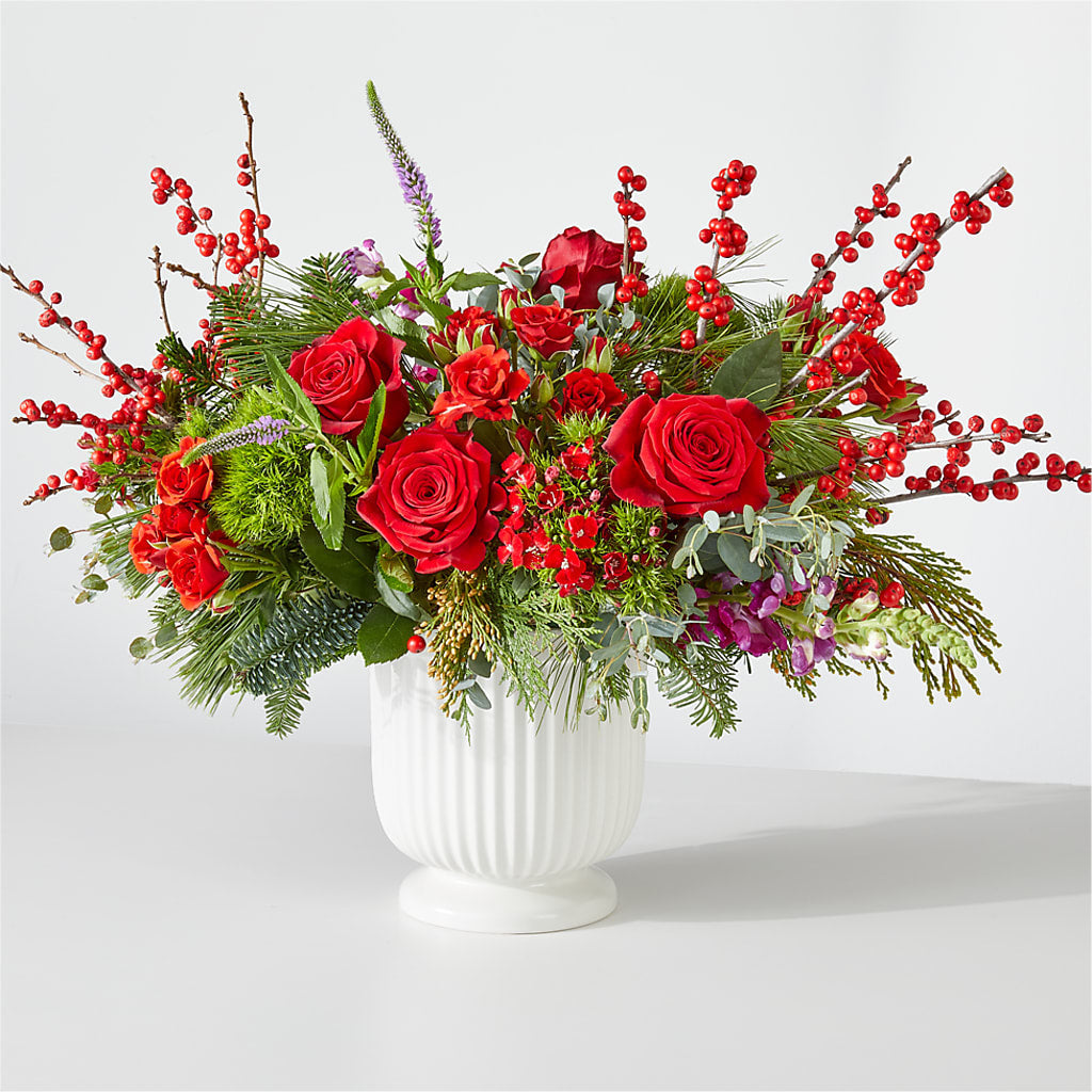 Big Red Bow Bouquet – BELKY'S FLORIST, Rock Hill SC