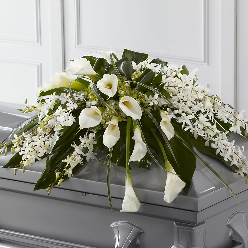 Angel Wings Casket Spray – BELKY'S FLORIST, Rock Hill SC