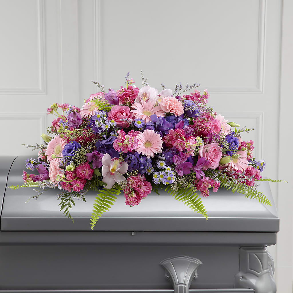 Glorious Garden Casket Spray – BELKY'S FLORIST, Rock Hill SC