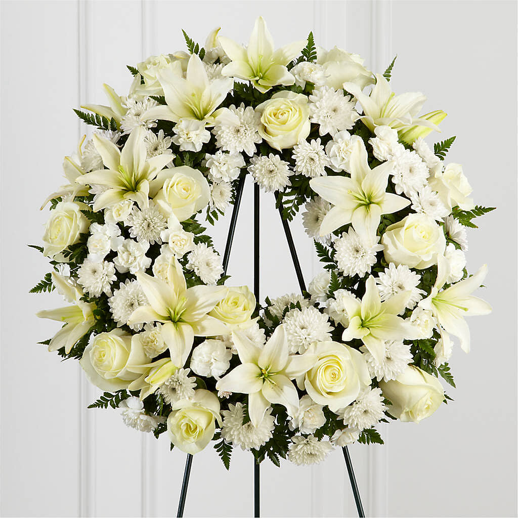 Treasured Tribute Wreath – BELKY'S FLORIST, Rock Hill SC