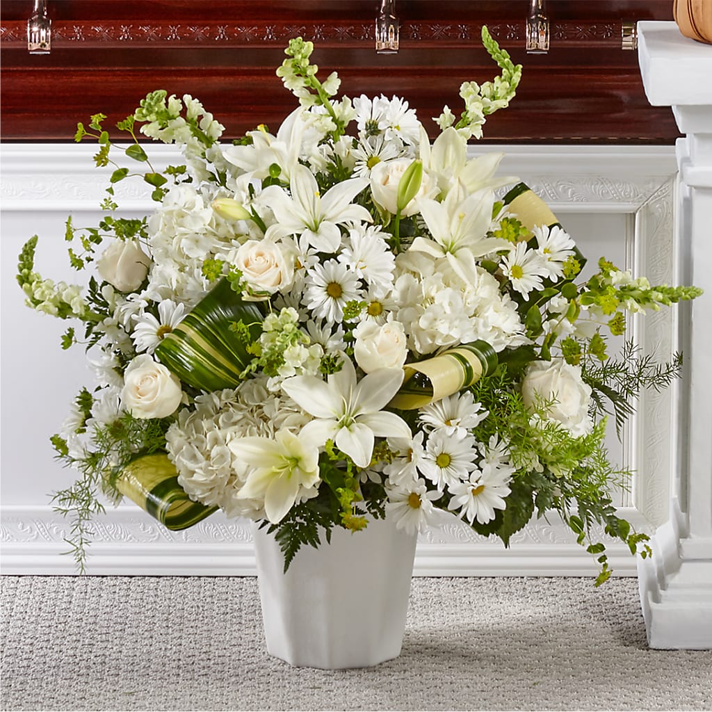 Thoughts of Tranquility Floor Basket – BELKY'S FLORIST, Rock Hill SC