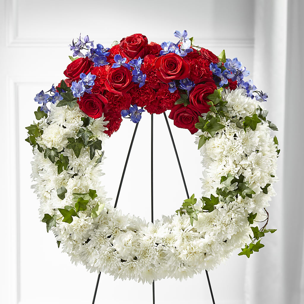 Patriotic Passion Wreath – BELKY'S FLORIST, Rock Hill SC