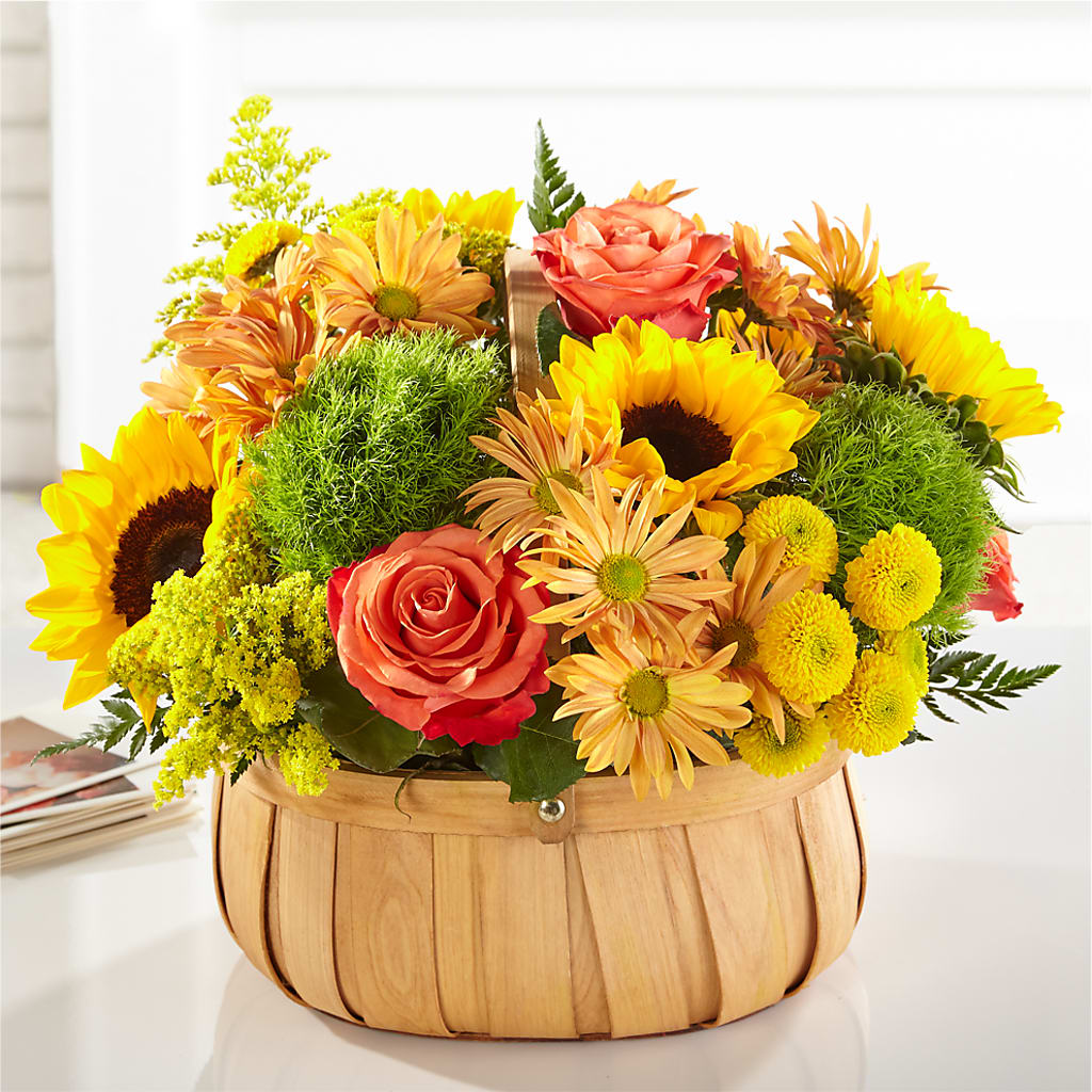 Harvest Sunflower Basket – BELKY'S FLORIST, Rock Hill SC