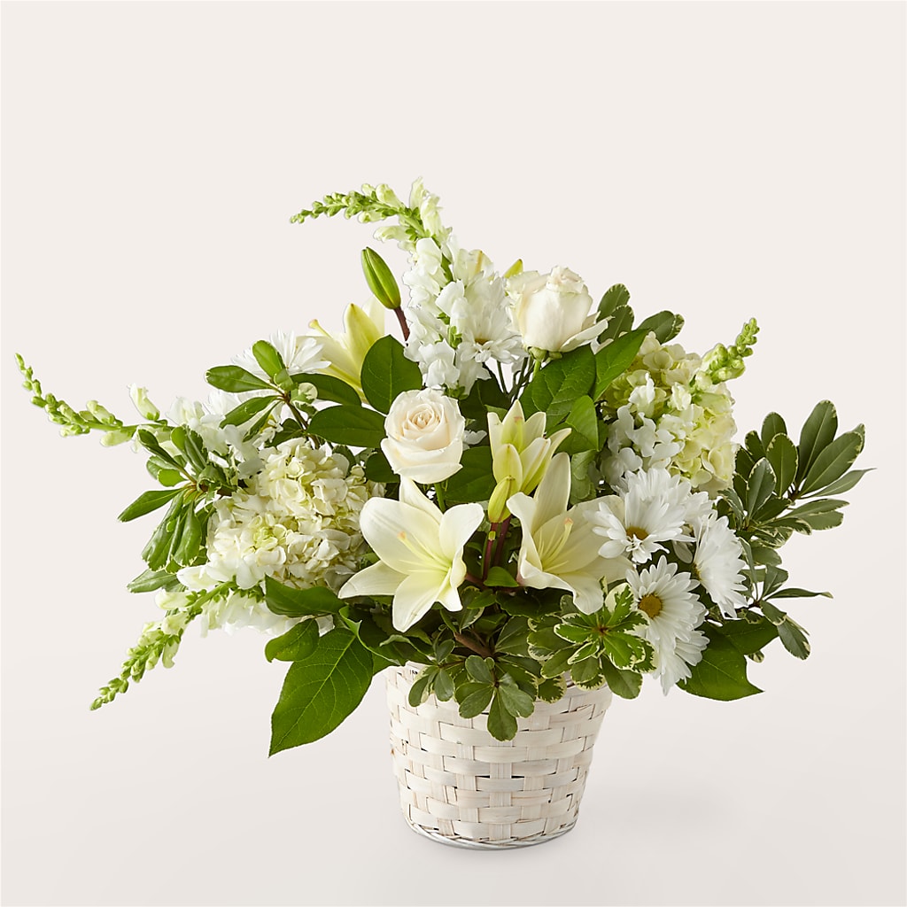 Ivory Elegance Floral Basket – BELKY'S FLORIST, Rock Hill SC