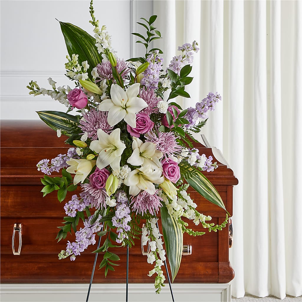 Grateful Hearts Standing Spray – BELKY'S FLORIST, Rock Hill SC