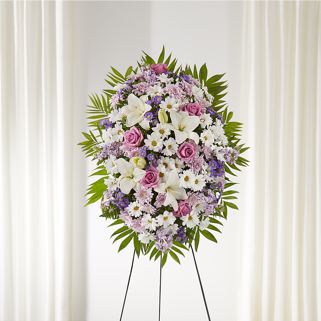 Surrounded by Love Standing Spray – BELKY'S FLORIST, Rock Hill SC