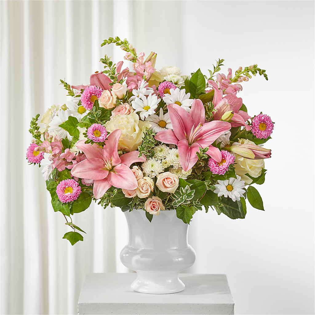 Empathetic Blooms Urn Arrangement – BELKY'S FLORIST, Rock Hill SC