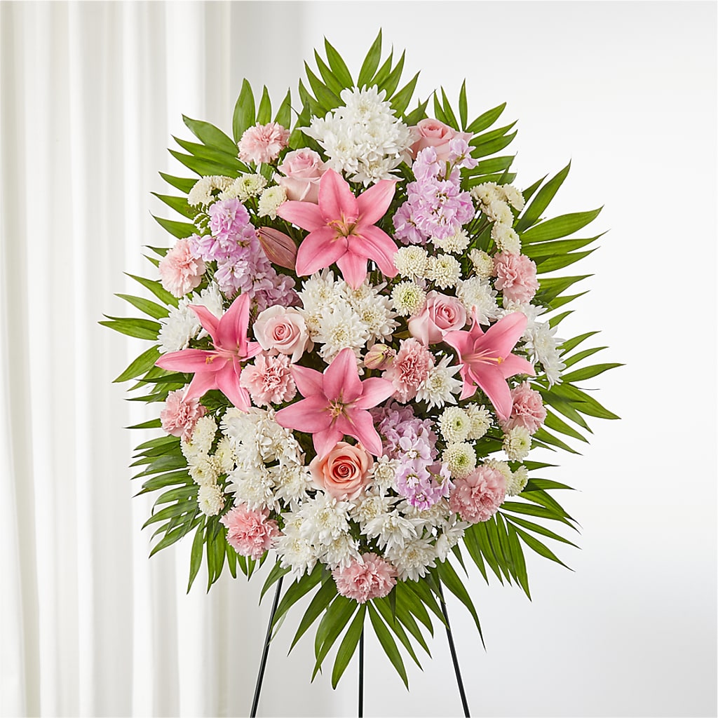 Offering Solace Standing Spray – BELKY'S FLORIST, Rock Hill SC