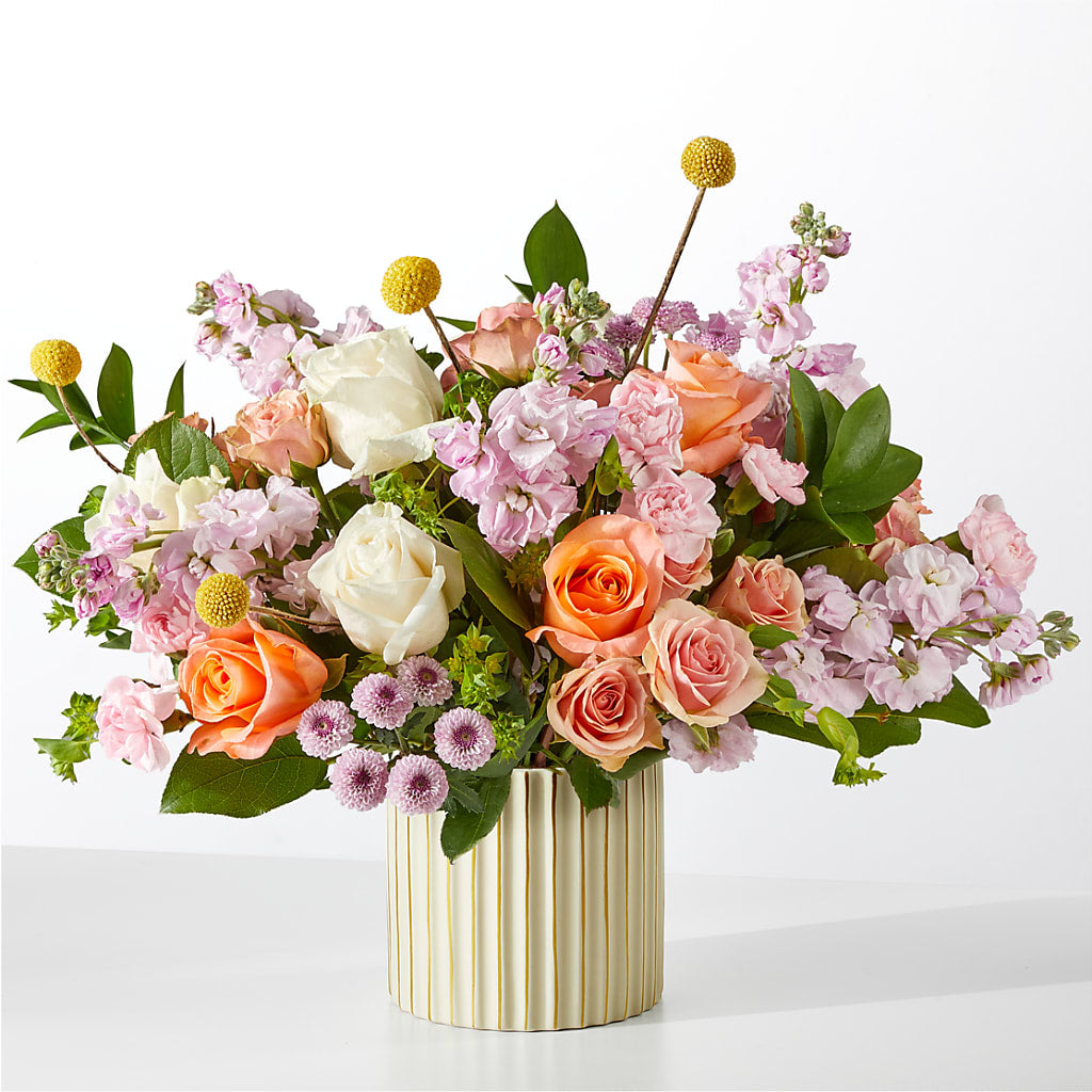 French Market Bouquet with Ivory Vase – BELKY'S FLORIST, Rock Hill SC