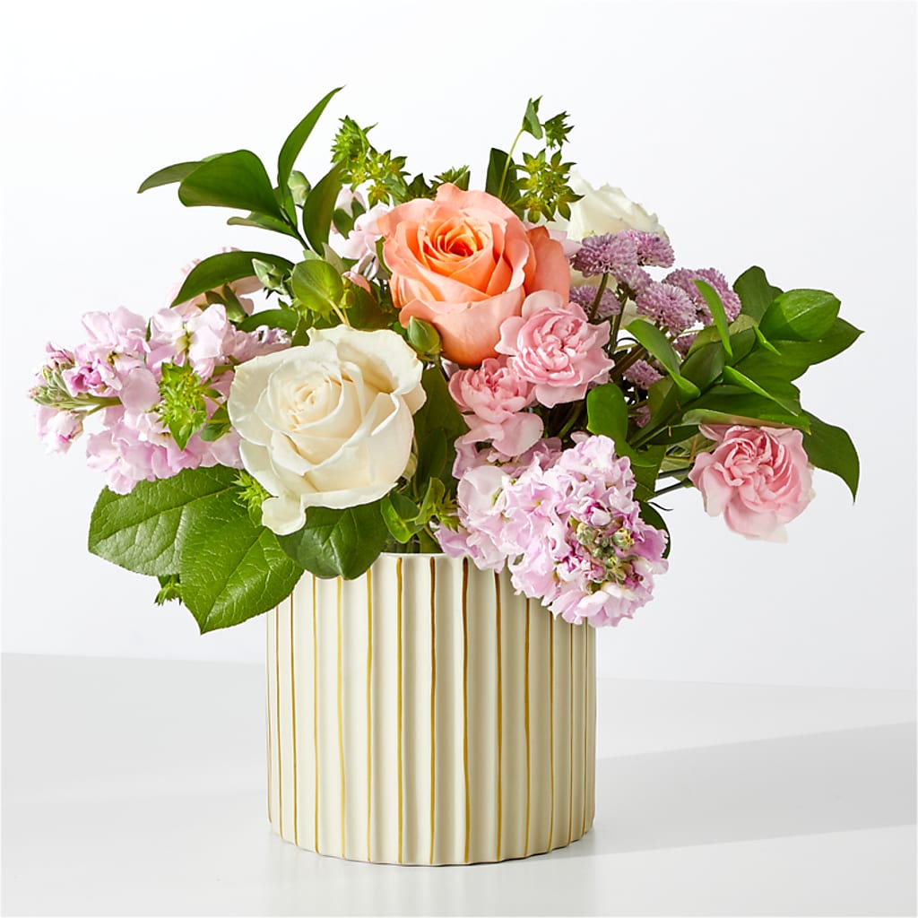 French Market Bouquet with Ivory Vase – BELKY'S FLORIST, Rock Hill SC