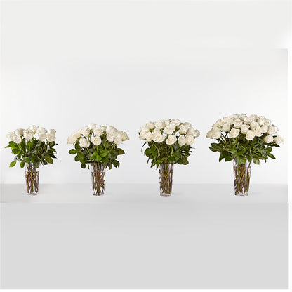Long Stem White Rose Bouquet – BELKY'S FLORIST, Rock Hill SC
