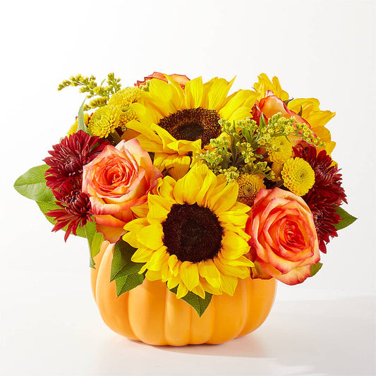 Golden Gourd Pumpkin Bouquet – BELKY'S FLORIST, Rock Hill SC