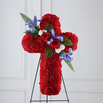Faithful Hero Floral Cross – BELKY'S FLORIST, Rock Hill SC