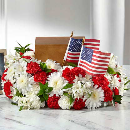 Spirit of Patriotism Cremation Adornment – BELKY'S FLORIST, Rock Hill SC