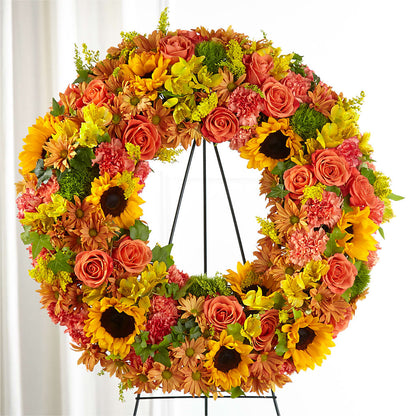 Autumnal Memories Wreath (Standard) – BELKY'S FLORIST, Rock Hill SC