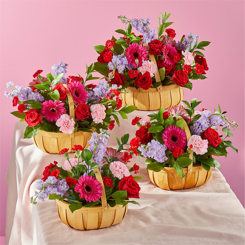 Pink Picnic Basket – BELKY'S FLORIST, Rock Hill SC