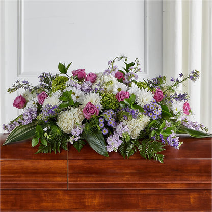 Meadows of Serenity Casket Spray – BELKY'S FLORIST, Rock Hill SC