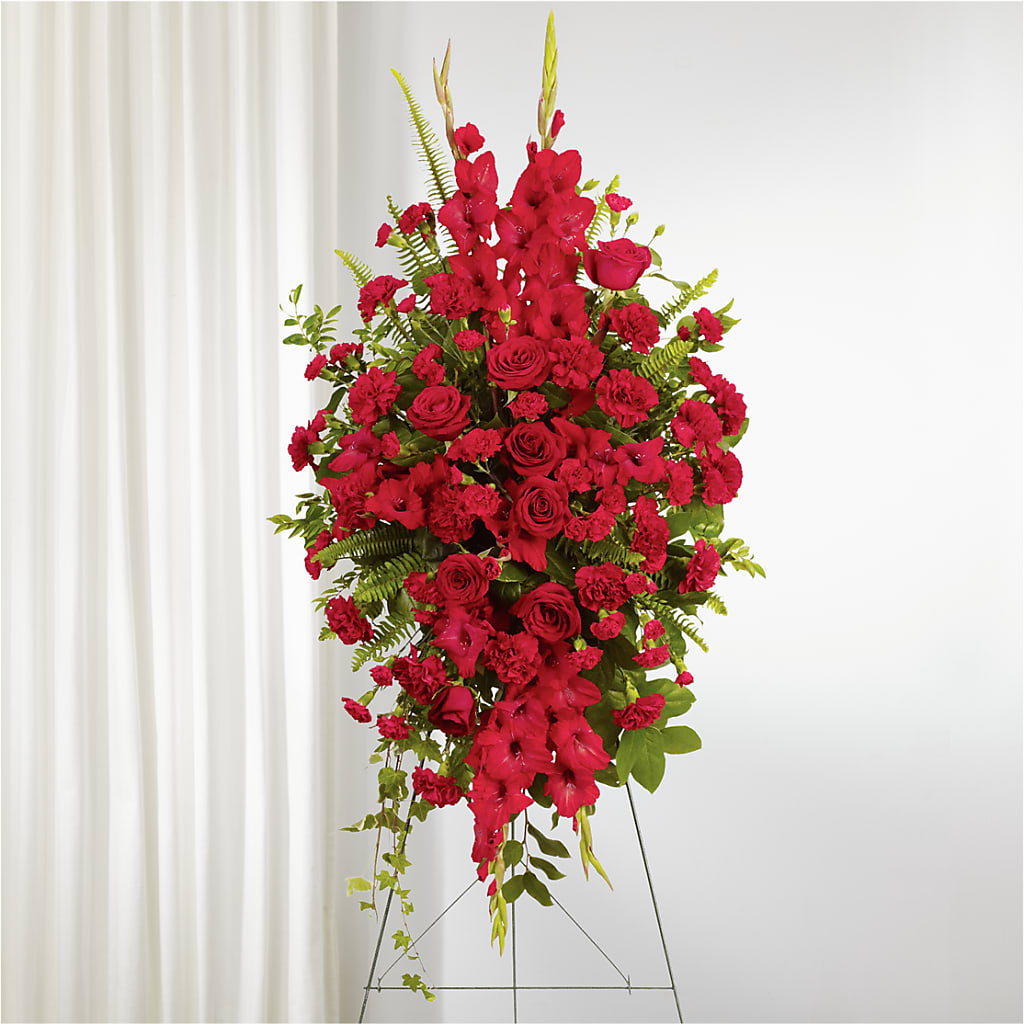 From the Heart Standing Spray – BELKY'S FLORIST, Rock Hill SC