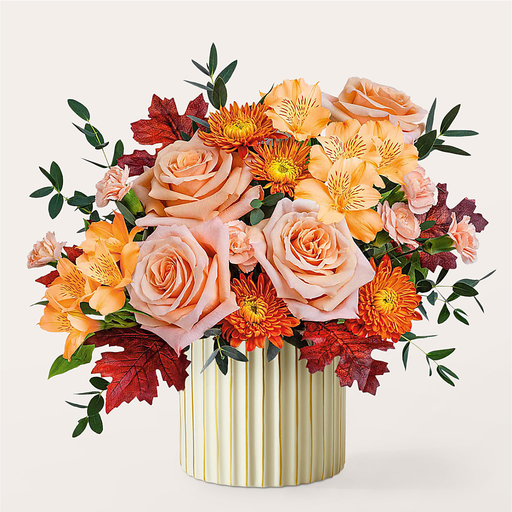 Spiced Latte Bouquet with Ivory Vase – BELKY'S FLORIST, Rock Hill SC