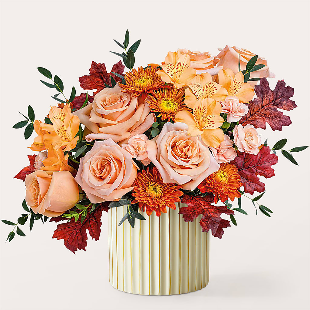Spiced Latte Bouquet with Ivory Vase – BELKY'S FLORIST, Rock Hill SC