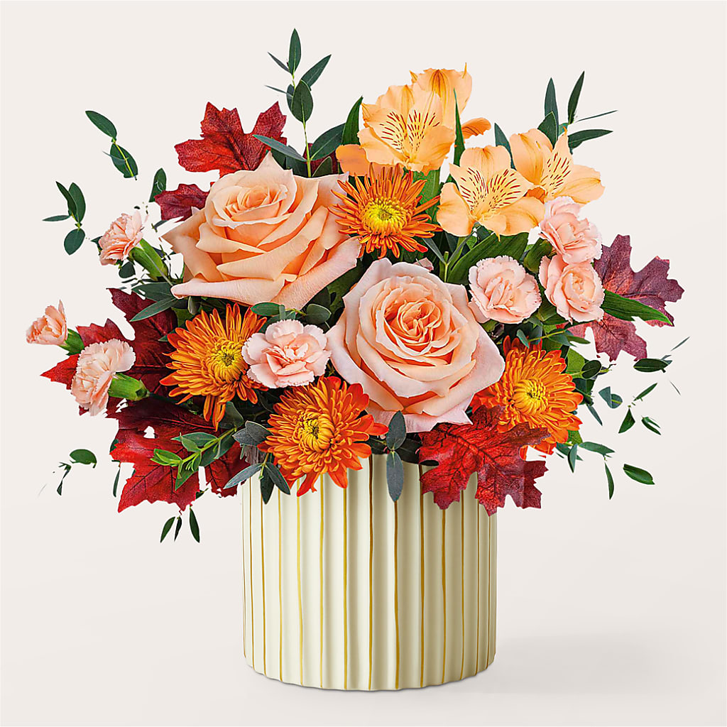Spiced Latte Bouquet with Ivory Vase – BELKY'S FLORIST, Rock Hill SC