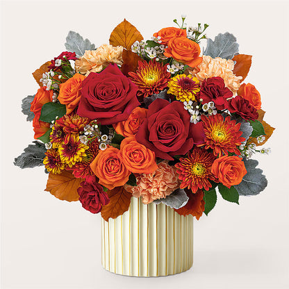 Merlot Bouquet with Ivory Vase – BELKY'S FLORIST, Rock Hill SC