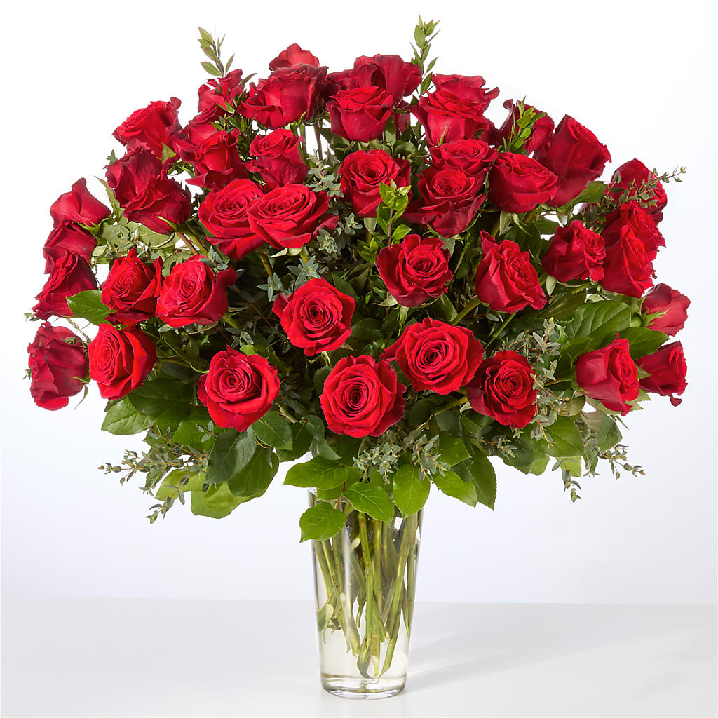 Forever Yours Fifty Stem Red Rose Bouquet – BELKY'S FLORIST, Rock Hill SC